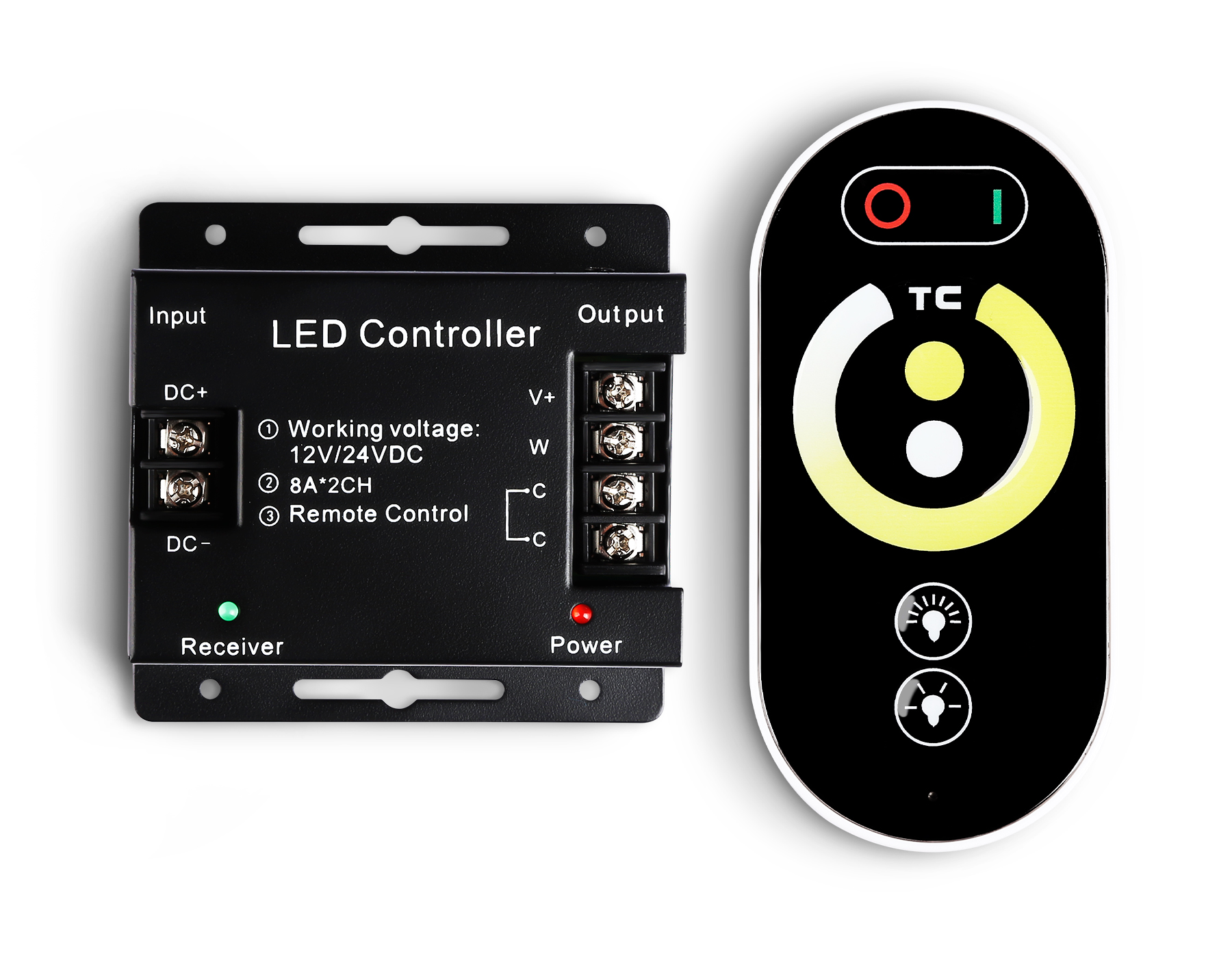 Контроллер для светодиодных лент CCT с регулировкой температуры с сенсорным радио пультом GS11151 GS11151 GS11151