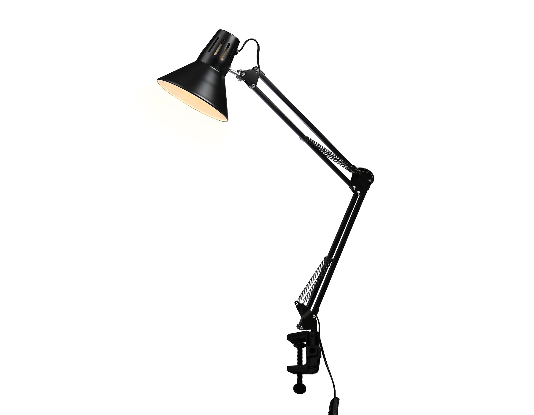 Настольная лампа со сменной лампой E27 на струбцине DE7722 DE7722