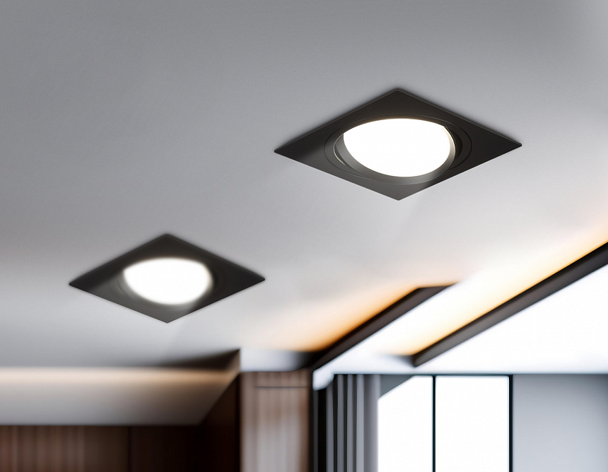 TN51917 BK черный GX53 max 12W 115*115*23