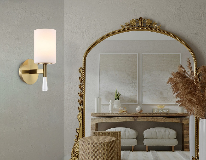 LH56265 BS/FR латунь/белый матовый E27 max 60W 160*120*280