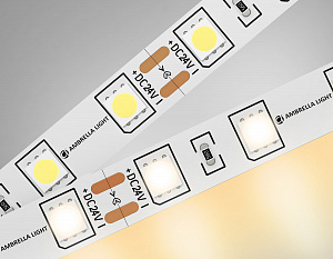 GS4001 5050 60Led/ 14.4W m/ 24V IP20 3000K/ 5000*10*1.87mm (2 конт.)