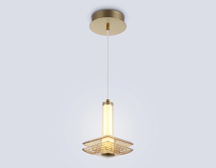 LH31001 BS/TI латунь/янтарь 10W 3000K 150*150*240