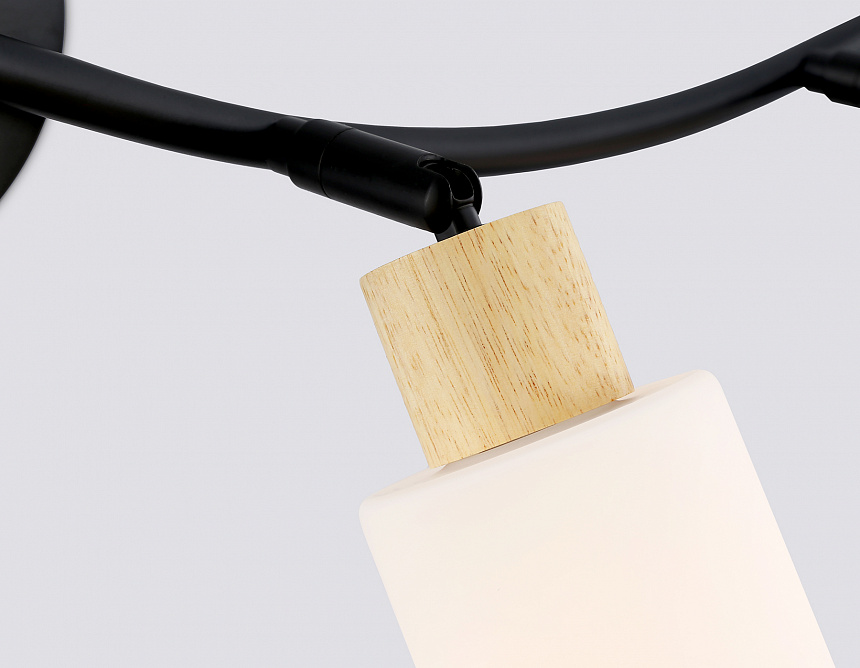 TR8723/4 BK/WD черный/дерево E14/4 max 60W 760*100*210