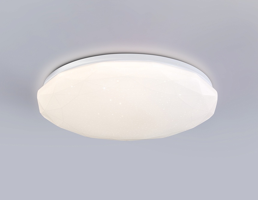 FZ417 WH белый IP20 46W 3000K-6500K+RGB D380*60 (ПДУ ИК)