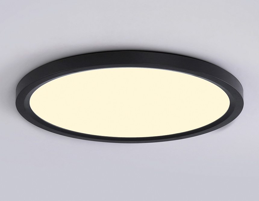 FZ1910 BK черный IP54 44W 3000K-6500K CCT-переключатель D600*25 (Без ПДУ)