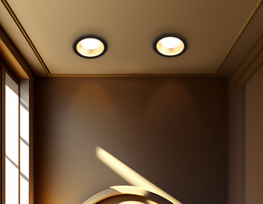 TN52334 SBK/SGD черный песок/золото песок GX53 max 12W D115*25