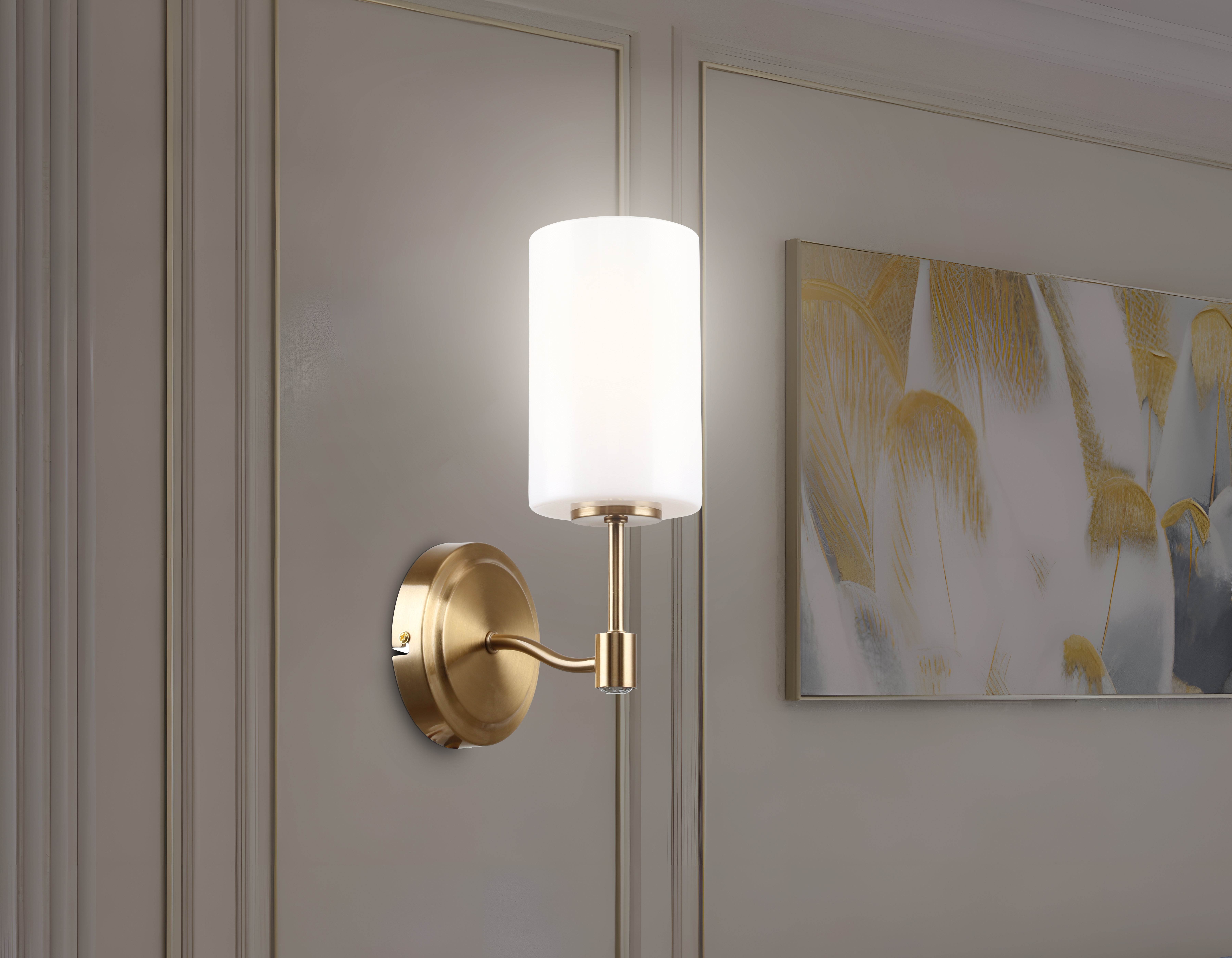 LH56056 BS/FR латунь/белый матовый E14 max 40W 160*120*280