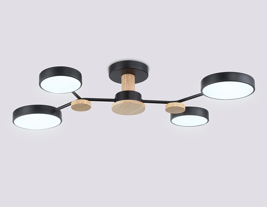 FL4860/4 BK/WD черный/дерево 60W 3000-6000K 700*400*120 (без ПДУ)