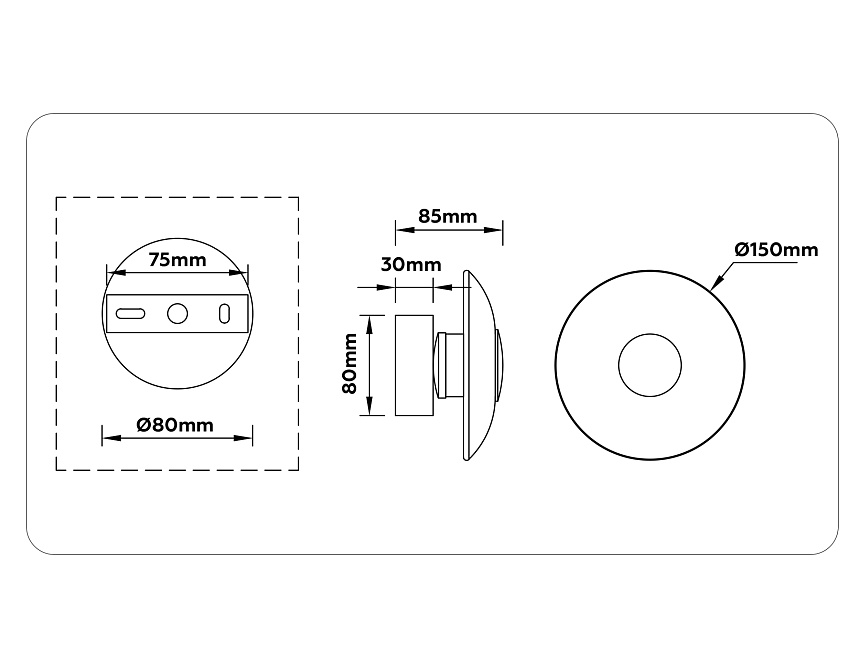 LH31035 BS/TI латунь/янтарь 6W 3000K 150*150*85