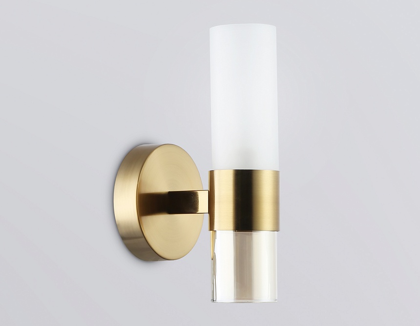 LH55116 BS/FR/TI латунь/белый матовый/янтарь E14 max 40W 130*100*225