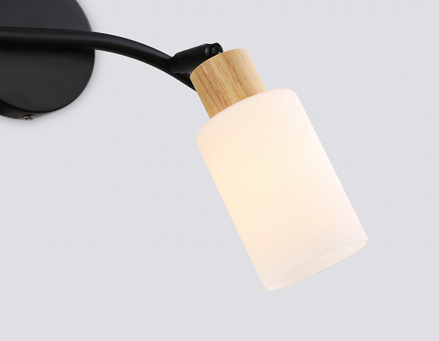 TR8721/2 BK/WD черный/дерево E14/2 max 60W 380*100*210