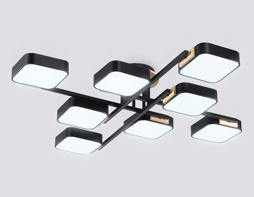 FL4890/8 BK/WD черный/дерево 144W 3000-6000K 960*960*160 (без ПДУ) FL4890/8 BK/WD черный/дерево 144W 3000-6000K 960*960*160 (без ПДУ)