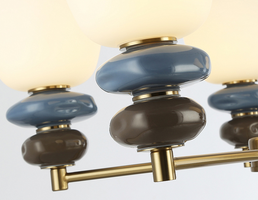 LH53164/5 SB/WH бронза/белый 40W 3000K D650*900