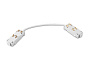GL1109 WH белый коннектор питания гибкий для шинопровода Magnetic 220V 250*28.5*18