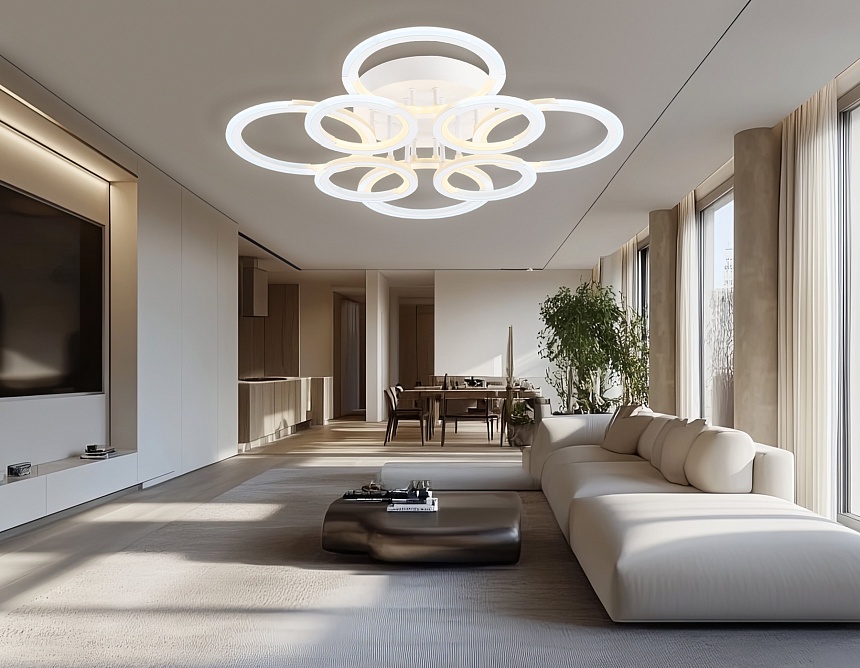 FA8945/4+4 WH белый 106W 3000-6000K D670*120 (ПДУ ИК)