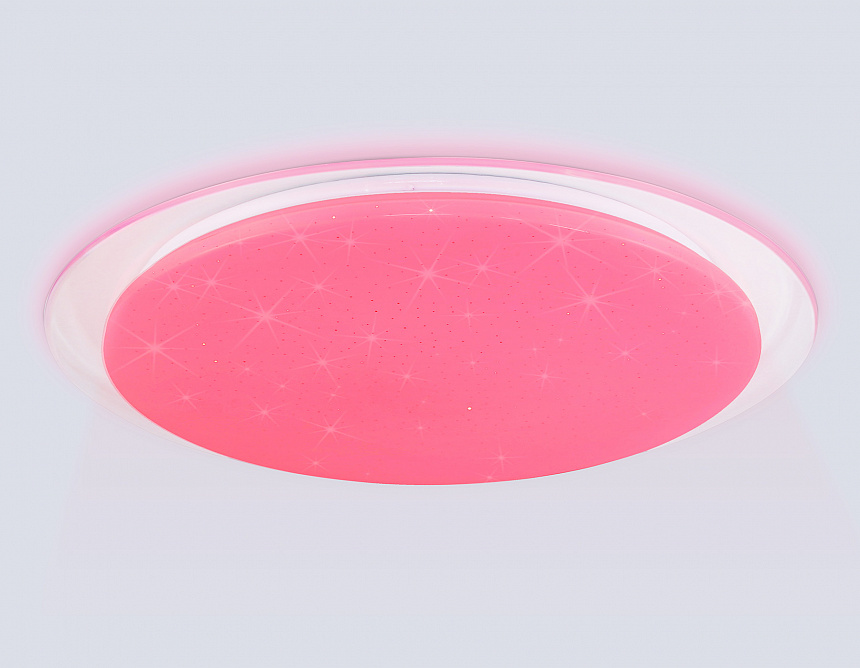 FZ780 WH белый IP20 60W 3000-6500K+RGB 570*55 (ПДУ ИК)