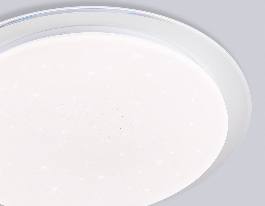 FZ780 WH белый IP20 60W 3000-6500K+RGB 570*55 (ПДУ ИК)