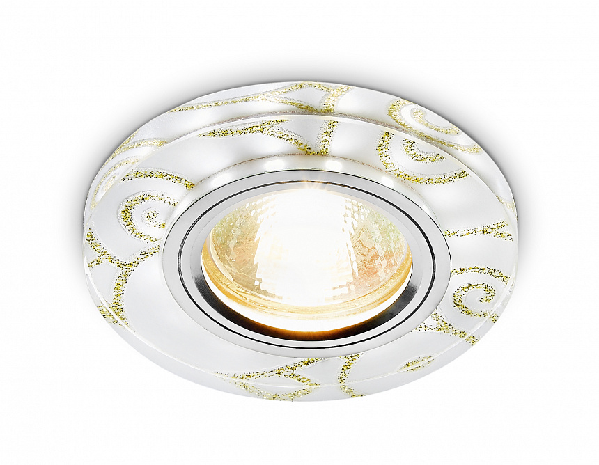 S231 WH/G белый/золотой/MR16+3W(LED WHITE)