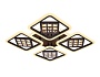 FA287/4 CF/TI кофе/янтарь 116W 750*750*80 (ПДУ РАДИО 2.4G)