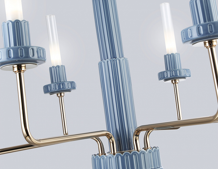 LH53124/6 GD/WH/GB золото/белый/серо-синий 10W 3000K D660*1120