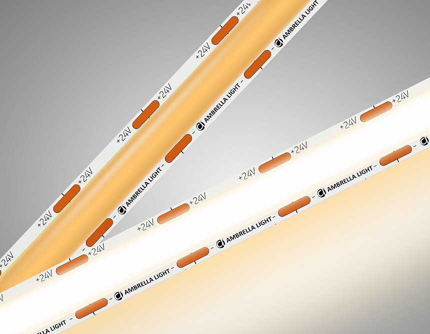 GS4801 COB 616Led/19W m/ 24V IP20 3000K/ 5m*12mm*2mm (2 конт.)