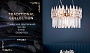 TR5263/8 GD/CL золото/прозрачный E14/8 max 40W D500*700