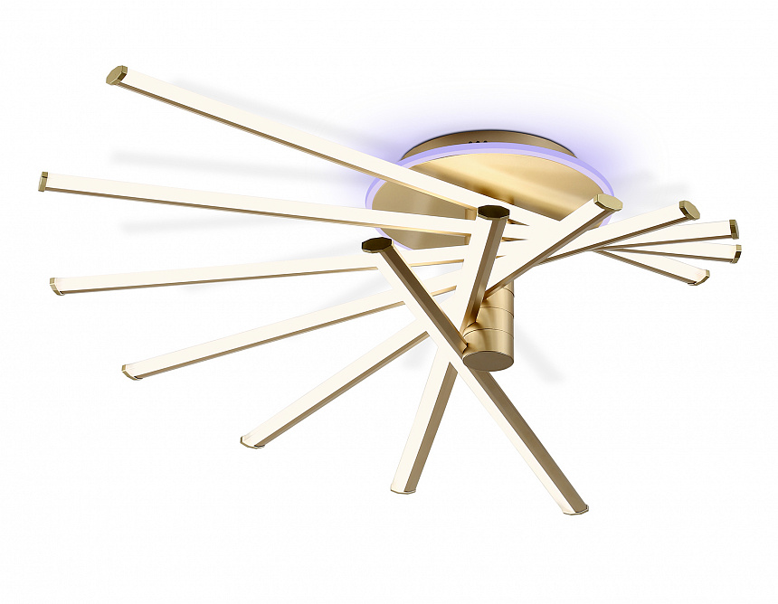 FL6244 GD золото 125W 3000K-6400K+RGB 900*750*230 (ПДУ ИК)