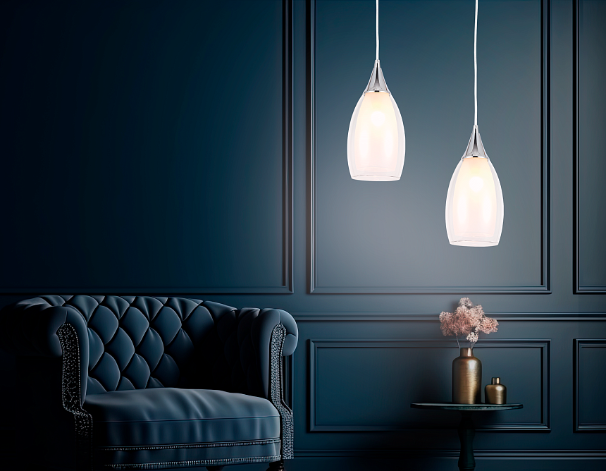 TR3542 CH/CL хром/прозрачный E14 max 40W D130*1000