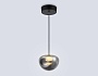 LH12001 BK/GD/SM черный/золото/дымчатый 6W 3000K D180*145