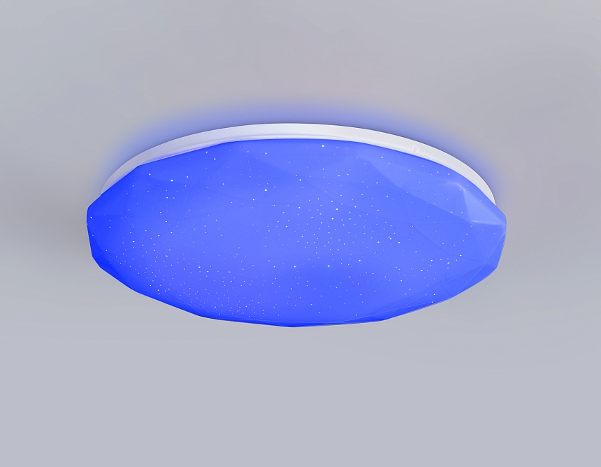 FZ417 WH белый IP20 46W 3000K-6500K+RGB D380*60 (ПДУ ИК)