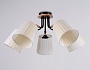 TR4733/5 BK/LWD черный/светлое дерево E27/5 max 40W D610*270