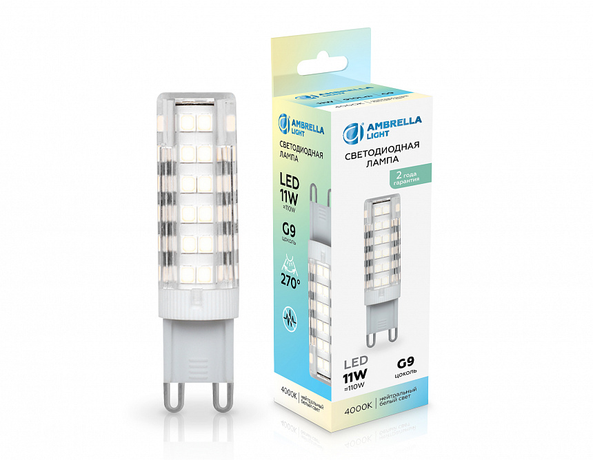 101104 LED G9 11W 4000K 220-240V