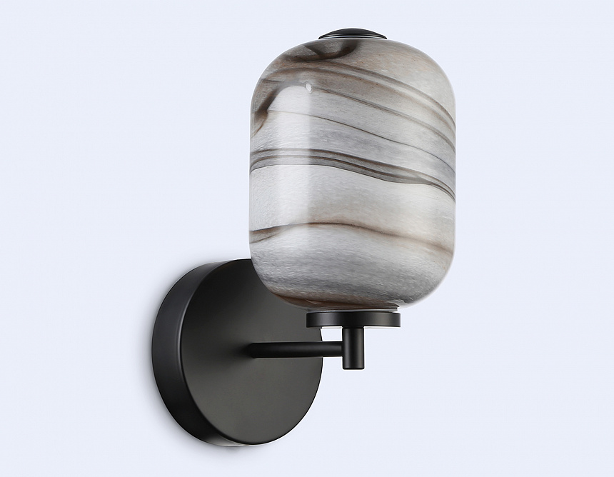 LH11039 BK/MG черный/мраморно-серый 8W 3000K 150*220*300