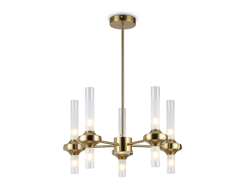 LH55358/10 BS/CL латунь/прозрачный G9/10 max 30W D550*690