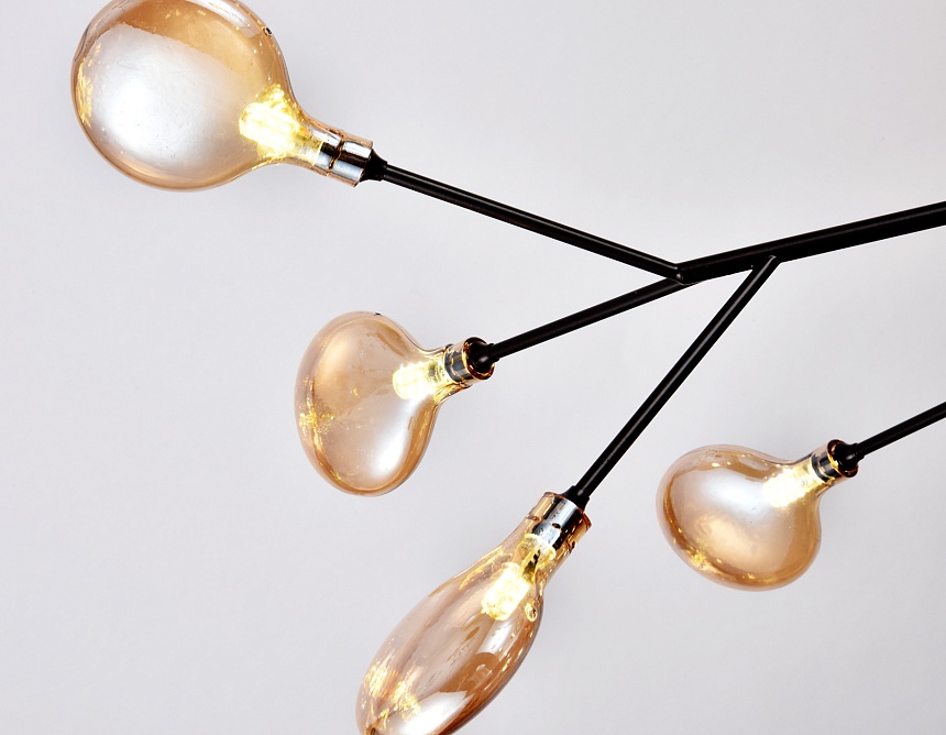 TR3013/27 DCF/TI темный кофе/янтарь G4/27 max 20W D750*650