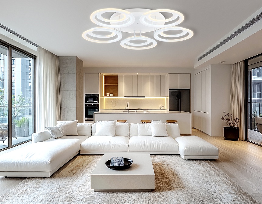 FA8944/5+5 WH белый 132W 3000-6000K D735*115 (ПДУ ИК) FA8944/5+5 WH белый 132W 3000-6000K D735*115 (ПДУ ИК)