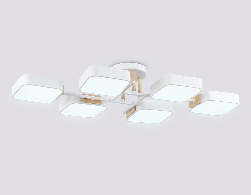 FL4886/6 WH/WD белый/дерево 108W 3000-6000K 850*430*140 (без ПДУ)