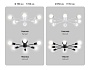TR80408/8 WH белый E27/8 max 60W D950*150