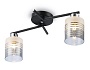 TR303211/2 BK/CH/SM/FR черный/хром/дымчатый/белый матовый E27*2 max 60W 500*170*200