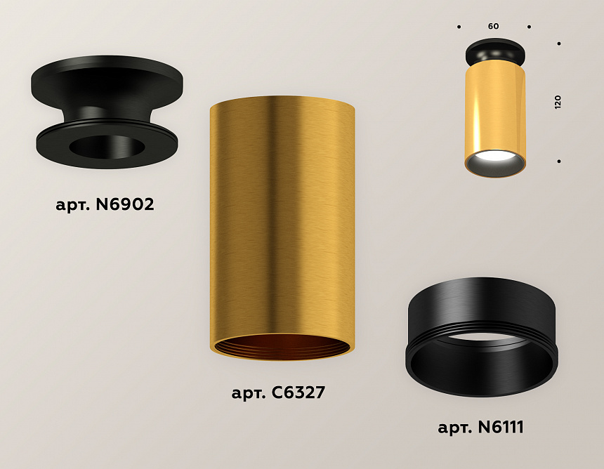 XS6327101 PYG/PBK/SBK золото желтое полированное/черный полированный/черный песок MR16 GU5.3