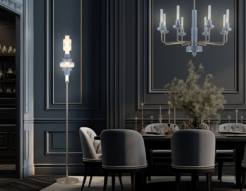 LH53132 GD/WH/GB золото/белый/серо-синий 8W 3000K D250*1635