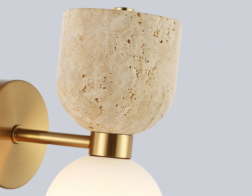 LH53327 BS/WH латунь/белый G9 max 25W 145*80*280