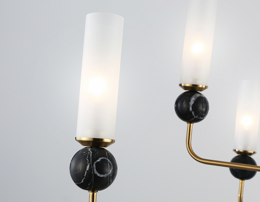 LH53263/6 BS/WH латунь/белый E14*6 max 40W D1050*1445