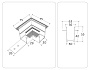 GL1039 WH белый коннектор угловой для встраиваемого магнитного шинопровода Magnetic 220V 80*80*47