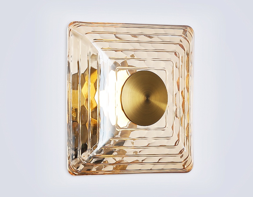 LH31035 BS/TI латунь/янтарь 6W 3000K 150*150*85