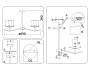 LH57001/5 SN/FR никель/белый матовый E14/5 max 40W D690*390