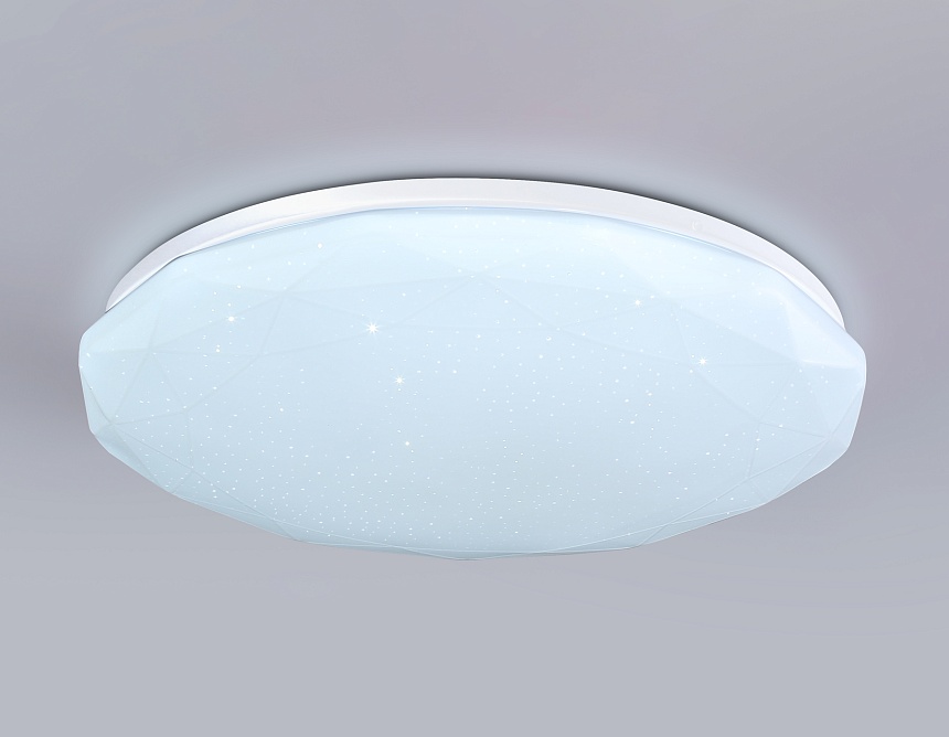 FZ418 WH белый IP20 66W 3000K-6500K+RGB D480*65 (ПДУ ИК)