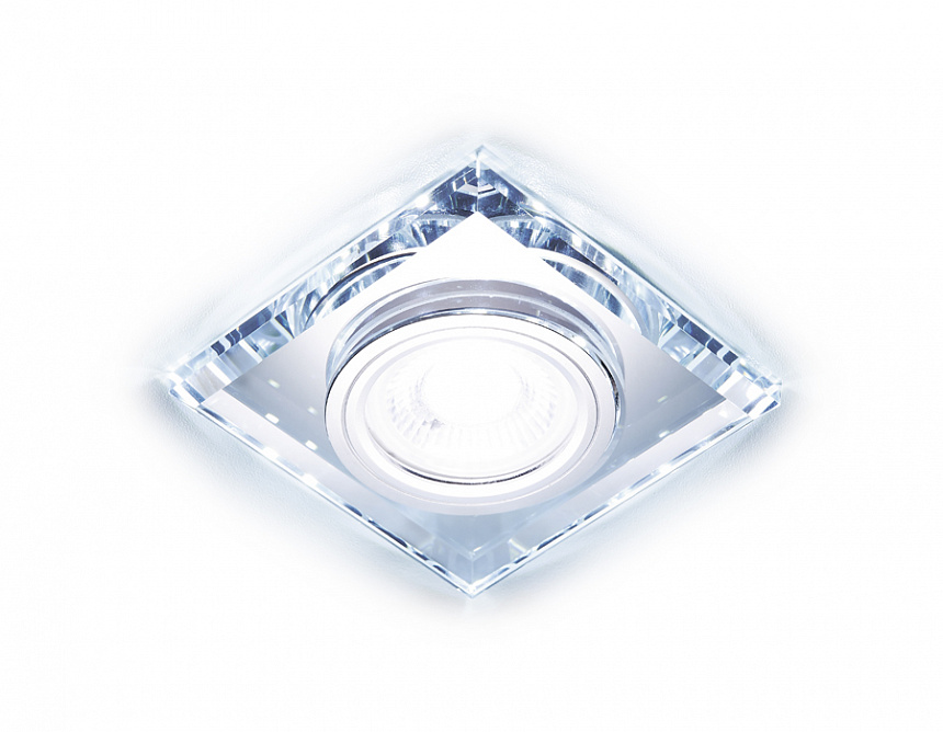 S215 CL хром/прозрачный /MR16+3W(LED COLD)