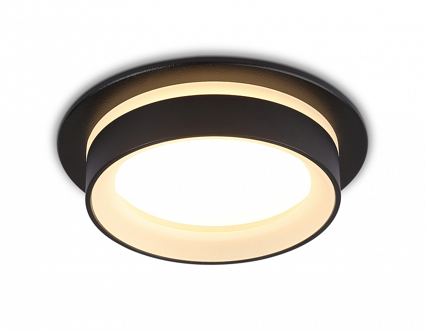 TN6708 BK черный IP44 GX53 max 15W D105*45