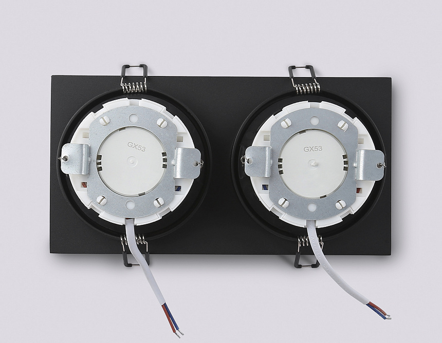 TN52344/2 SBK/GBK черный песок/черный глянец GX53 max 12W 220*115*25